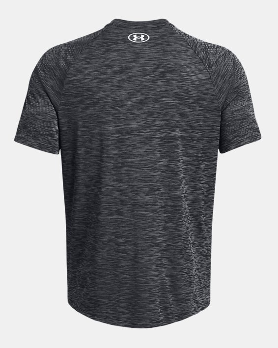 Men's UA Tech™ Textured Short Sleeve in Black image number 4